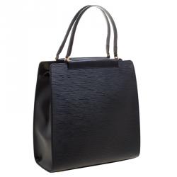 Pre Owned حقيبة لوي فيتون فيغاري جلد أيبي سوداء MM