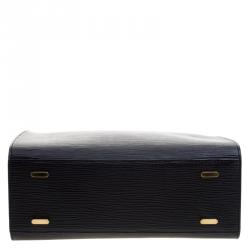 Pre Owned حقيبة لوي فيتون فيغاري جلد أيبي سوداء MM