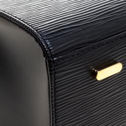 Pre Owned حقيبة لوي فيتون فيغاري جلد أيبي سوداء MM