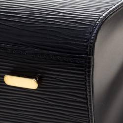 Pre Owned حقيبة لوي فيتون فيغاري جلد أيبي سوداء MM