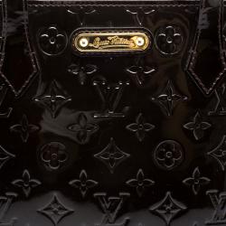 Pre Owned Louis Vuitton Terre D Ombre Monogram Vernis Wilshire MM Bag