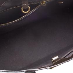 Pre Owned Louis Vuitton Terre D Ombre Monogram Vernis Wilshire MM Bag