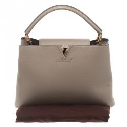 Pre Owned حقيبة لوي فيتون كابوشينس جلد توريلون بيج