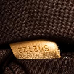 Pre Owned Louis Vuitton Amarante Monogram Vernis Avalon Zipped Bag