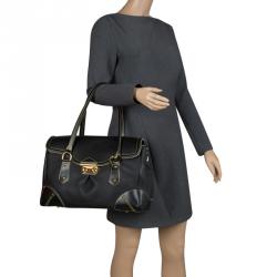 Pre Owned Louis Vuitton Black Suhali Leather L'Absolu De Voyage Bag