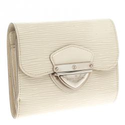Pre Owned Louis Vuitton Ivory Epi Leather Joey Wallet