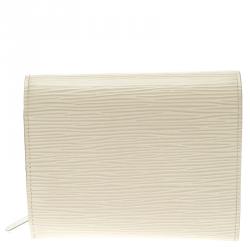 Pre Owned Louis Vuitton Ivory Epi Leather Joey Wallet