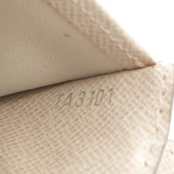 Pre Owned Louis Vuitton Ivory Epi Leather Joey Wallet