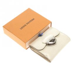 Pre Owned Louis Vuitton Ivory Epi Leather Joey Wallet