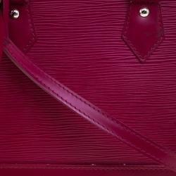 Pre Owned Louis Vuitton Fuchsia Epi Leather Alma BB Bag