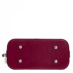 Pre Owned Louis Vuitton Fuchsia Epi Leather Alma BB Bag