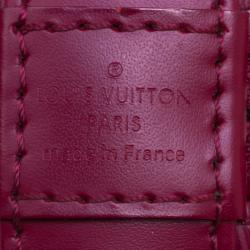 Pre Owned Louis Vuitton Fuchsia Epi Leather Alma BB Bag