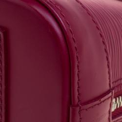 Pre Owned Louis Vuitton Fuchsia Epi Leather Alma BB Bag