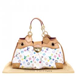 مملوكة مسبقًا حقيبة لوي فيتون ارسولا كانفاس مونوغرامي متعددة الألوان بيضاء