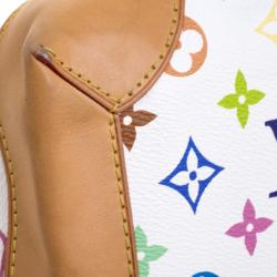 مملوكة مسبقًا حقيبة لوي فيتون ارسولا كانفاس مونوغرامي متعددة الألوان بيضاء