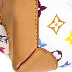 مملوكة مسبقًا حقيبة لوي فيتون ارسولا كانفاس مونوغرامي متعددة الألوان بيضاء