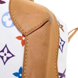 مملوكة مسبقًا حقيبة لوي فيتون ارسولا كانفاس مونوغرامي متعددة الألوان بيضاء