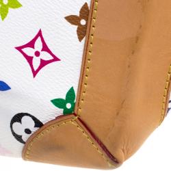 مملوكة مسبقًا حقيبة لوي فيتون ارسولا كانفاس مونوغرامي متعددة الألوان بيضاء