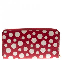 Louis Vuitton Red Monogram Vernis Limited Edition Yayoi Kusama Dots Wallet