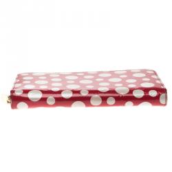 Louis Vuitton Red Monogram Vernis Limited Edition Yayoi Kusama Dots Wallet