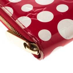 Louis Vuitton Red Monogram Vernis Limited Edition Yayoi Kusama Dots Wallet