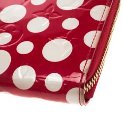 Louis Vuitton Red Monogram Vernis Limited Edition Yayoi Kusama Dots Wallet