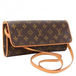 Pre Owned Louis Vuitton Monogram Canvas Pochette Twin GM Bag