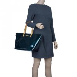 Pre Owned حقيبة لوي فيتون بيلفيو جلد مونوغرامي أخضر GM