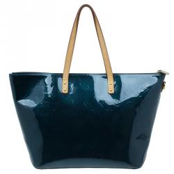 Pre Owned حقيبة لوي فيتون بيلفيو جلد مونوغرامي أخضر GM