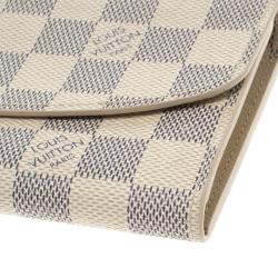 Louis Vuitton Damier Azur Canvas Emilie Wallet