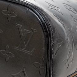 مملوكة مسبقًا Louis Vuitton Metallic Dark Grey Monogram Mat Stockton Bag
