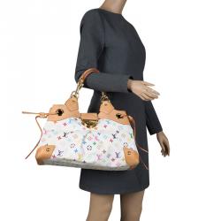 مملوكة مسبقًا Louis Vuitton White Multicolor Monogram Canvas Ursula Bag