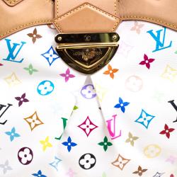 مملوكة مسبقًا Louis Vuitton White Multicolor Monogram Canvas Ursula Bag