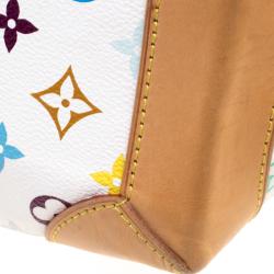 مملوكة مسبقًا Louis Vuitton White Multicolor Monogram Canvas Ursula Bag
