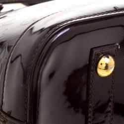 Pre Owned Louis Vuitton Amarante Monogram Vernis Alma PM Bag