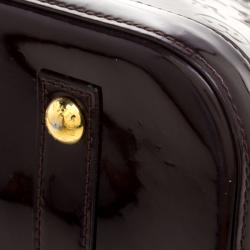 Pre Owned Louis Vuitton Amarante Monogram Vernis Alma PM Bag