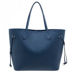 Louis Vuitton Blue Epi Leather Neverfull MM