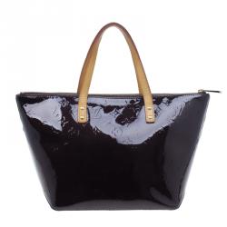 Pre Owned Louis Vuitton Amarante Monogram Vernis Bellevue PM