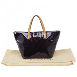 Pre Owned Louis Vuitton Amarante Monogram Vernis Bellevue PM