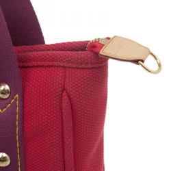 Pre Owned حقيبة لوي فيتنون كاباس كانفاس أنتيغوا أحمر PM