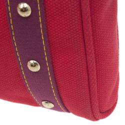 Pre Owned حقيبة لوي فيتنون كاباس كانفاس أنتيغوا أحمر PM