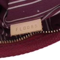 Pre Owned حقيبة لوي فيتنون كاباس كانفاس أنتيغوا أحمر PM