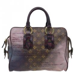 مملوكة مسبقًا Louis Vuitton Acid Monogram Canvas Limited Edition Richard Prince Graduate Jokes Tote