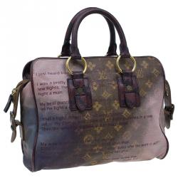 مملوكة مسبقًا Louis Vuitton Acid Monogram Canvas Limited Edition Richard Prince Graduate Jokes Tote