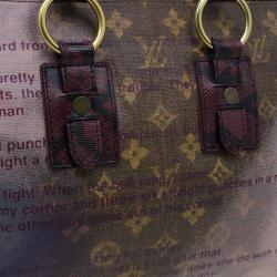 مملوكة مسبقًا Louis Vuitton Acid Monogram Canvas Limited Edition Richard Prince Graduate Jokes Tote