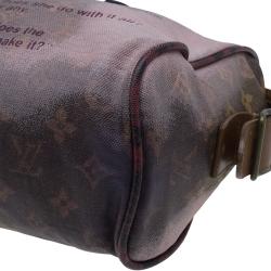 مملوكة مسبقًا Louis Vuitton Acid Monogram Canvas Limited Edition Richard Prince Graduate Jokes Tote