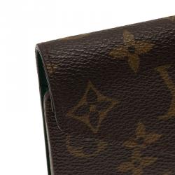 Pre Owned Louis Vuitton Brown Monogram Canvas Wallet
