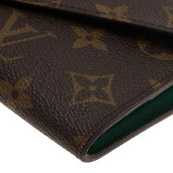 Pre Owned Louis Vuitton Brown Monogram Canvas Wallet