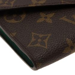 Pre Owned Louis Vuitton Brown Monogram Canvas Wallet