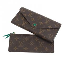 Pre Owned Louis Vuitton Brown Monogram Canvas Wallet